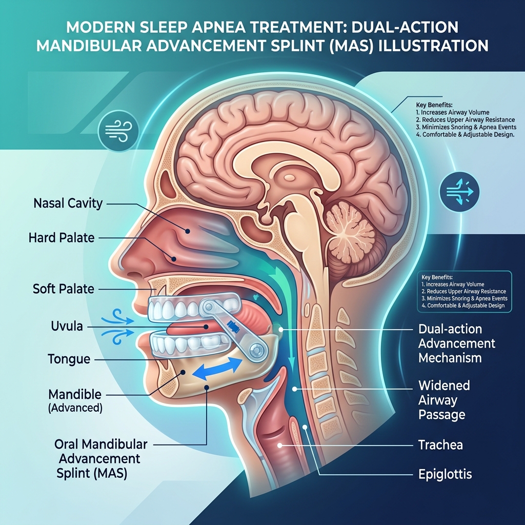 Gutiera de bruxism și apneea obstructivă în somn